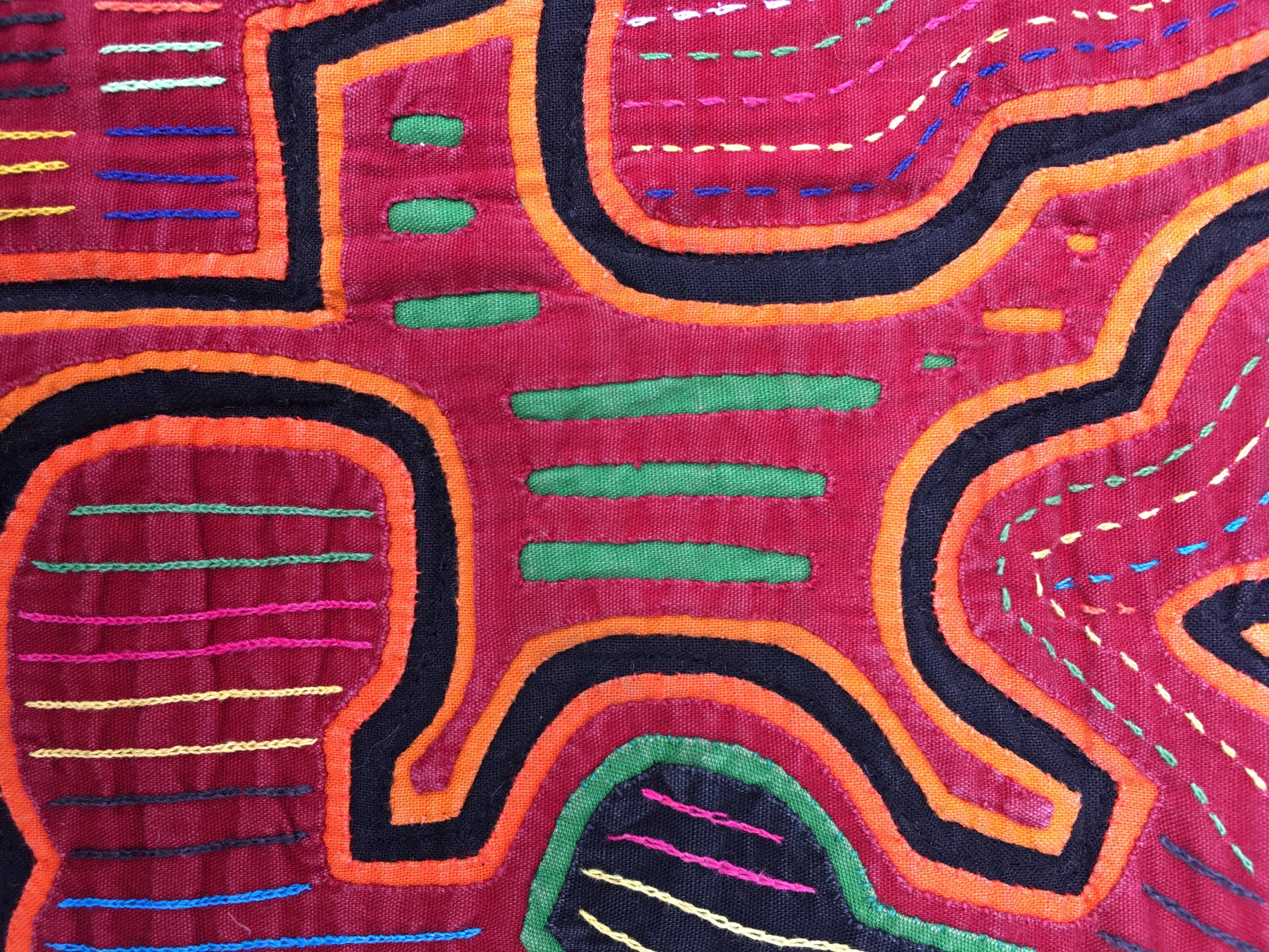 Textile painting mola from Panama