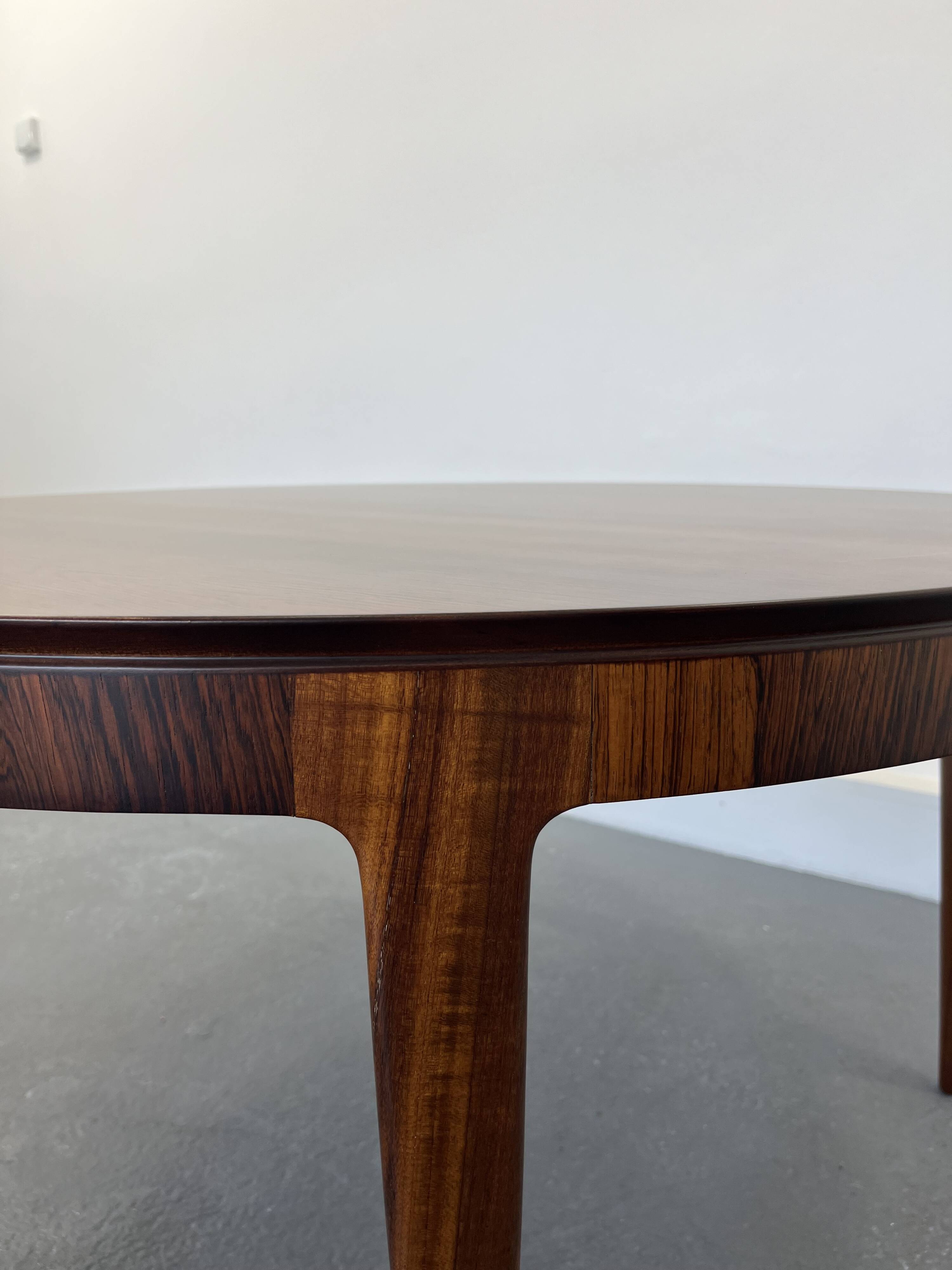 Oval Dining Table in Rosewood by Johannes Andersen for CFC Silkeborg, 1960s