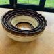 4 nesting salad bowls in enameled ceramic mbfa pont l abbé decorated vintage hand