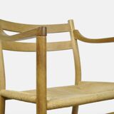 Set of six Danish oak diningchairs , CH46, by Hans J. wegner for Carl Hansen & Son, 1970s