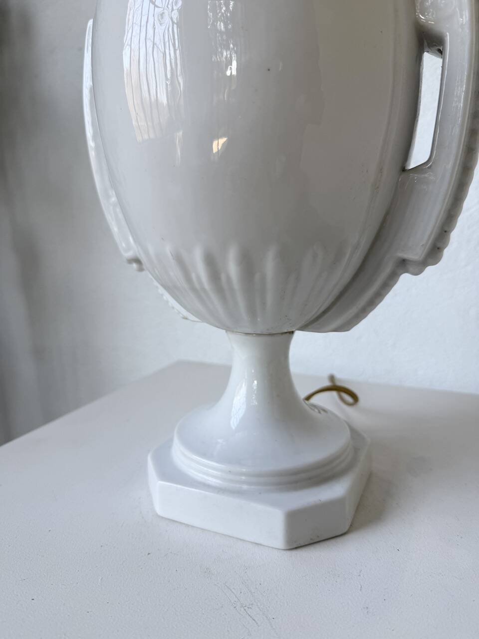 1940s ceramic lamp base