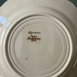 Series of 8 Digoin Sarreguemines flat plates, Agreste collection