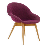1970s Shell Beech Chair, Czechoslovakia