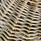 Tripod rattan basket, club feet, 1960s