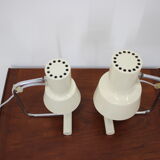Set of two beige table lamps designed by Josef Hůrka for Napako 1970