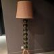 Lampadaire vintage en corde et boules de verre