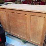 Raw wood desk