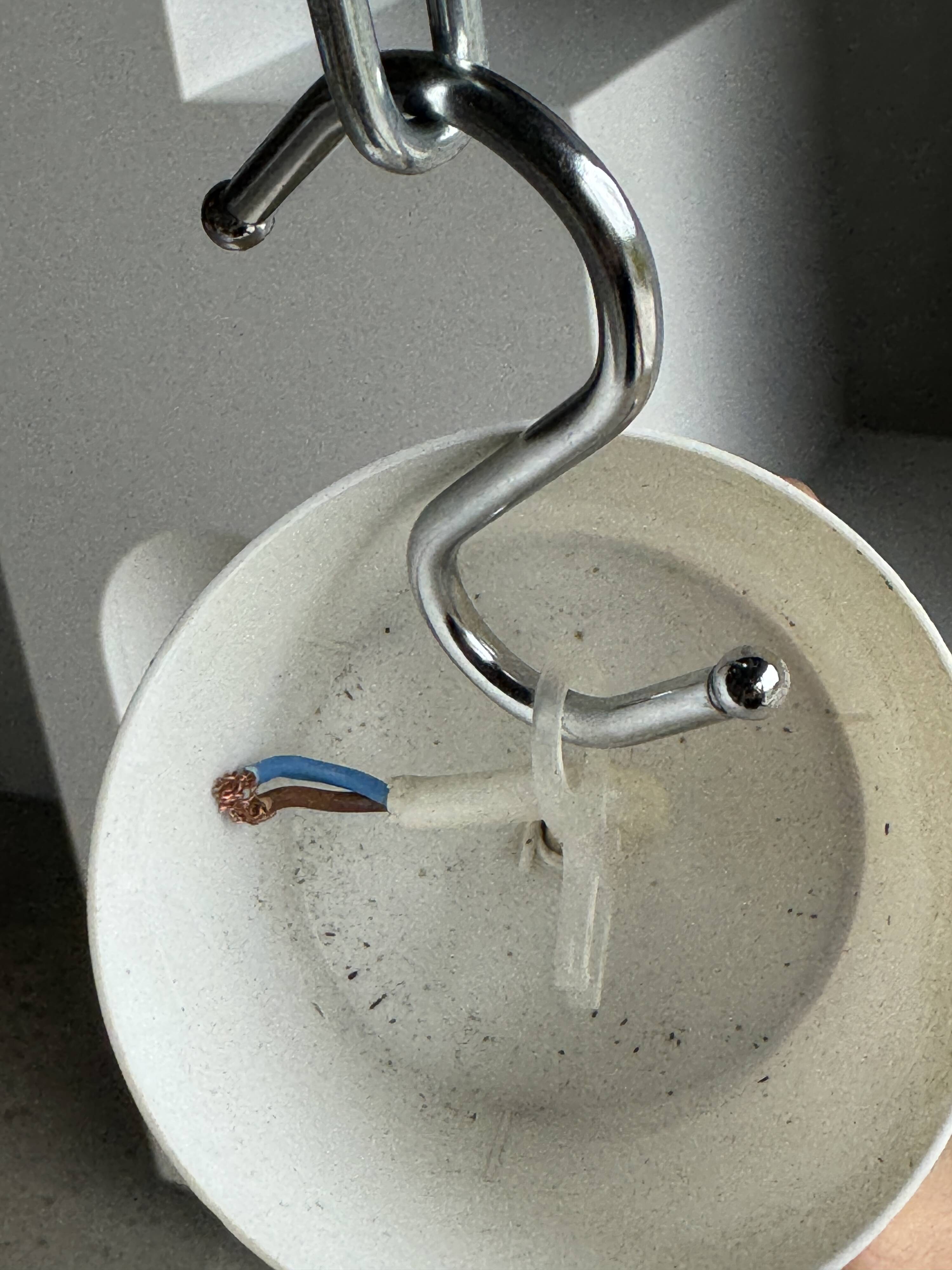 Suspension vintage en verre soufflé