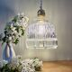 Suspension globe vintage en verre