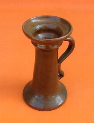 Glazed terracotta coil candle holder