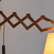 Scandinavian accordion lamp 1950s