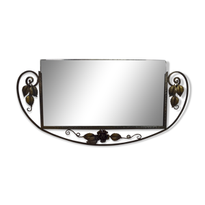 Miroir art déco en fer