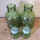 Duo of vintage bottles in Italian glass