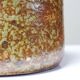 Tobacco or spice jar, vintage pyrite stoneware box, La Borne craftsmanship