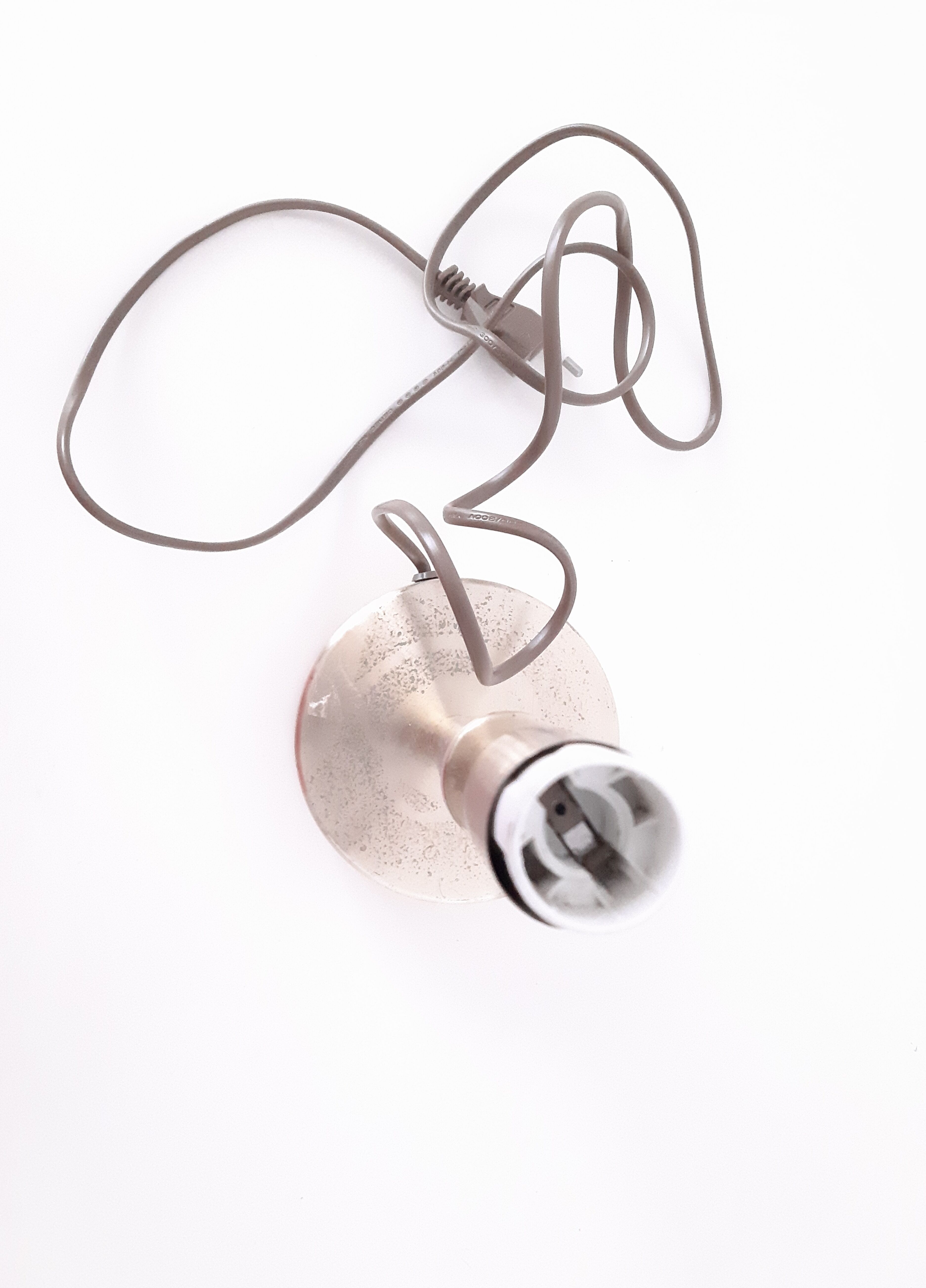 Foot golden metal bedside lamp