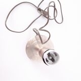 Foot golden metal bedside lamp