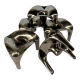 Stackable Candleholder set of 5, Germany 1970s