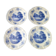 Set of 4 dessert plates, sarreguemines earthenware cakes Romantic model