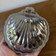 Vintage blue glass shell butter dish from Italy, 1960s