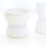 Set of 4 white ceramic shells, vintage