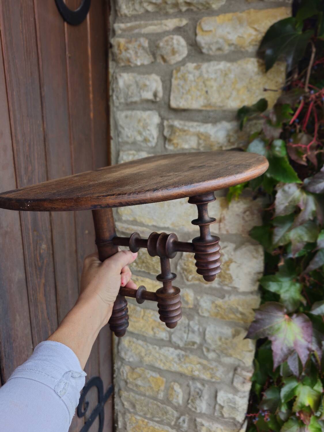 Turned wooden stand 1900