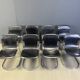 Vintage dining chairs by Willy Rizzo for Cidue, set of 8, 1970s.