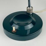 Green metal industrial desk lamp, Italy, 1960s