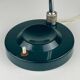 Green metal industrial desk lamp, Italy, 1960s