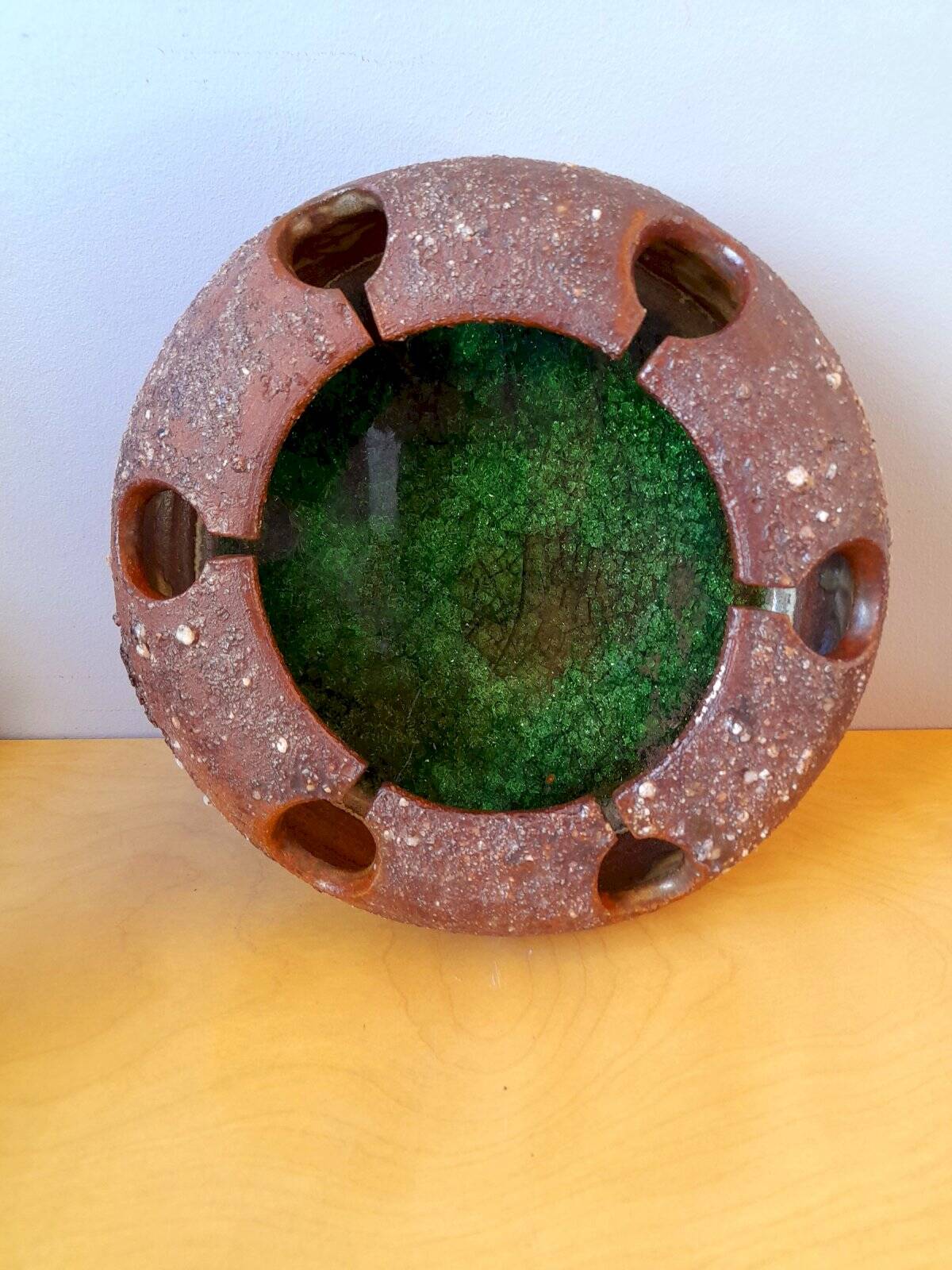 Ceramic catchall, signed M. Lodereau 1970