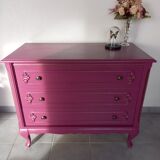 Baroque chest of drawers berry and bronze