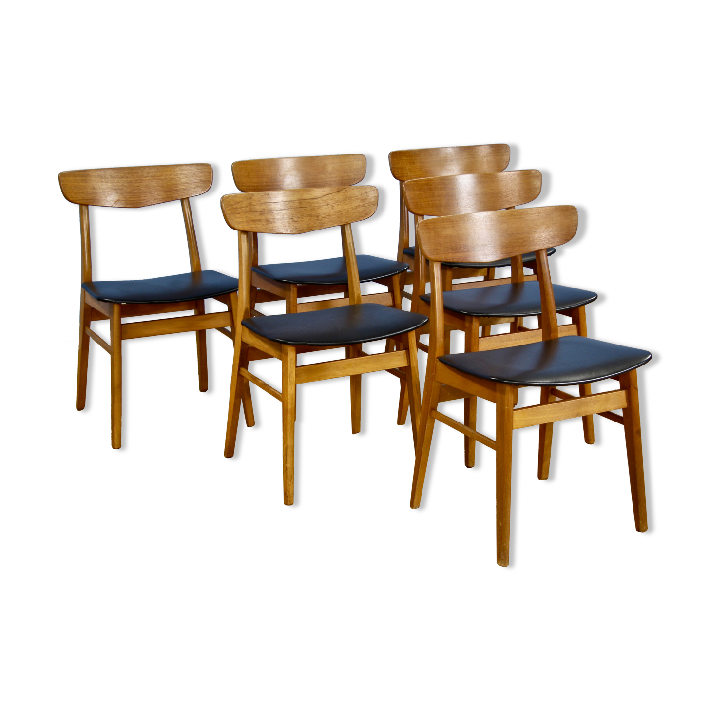 Set of 6 Danish dining chairs in teak by Farstrup, 1960s