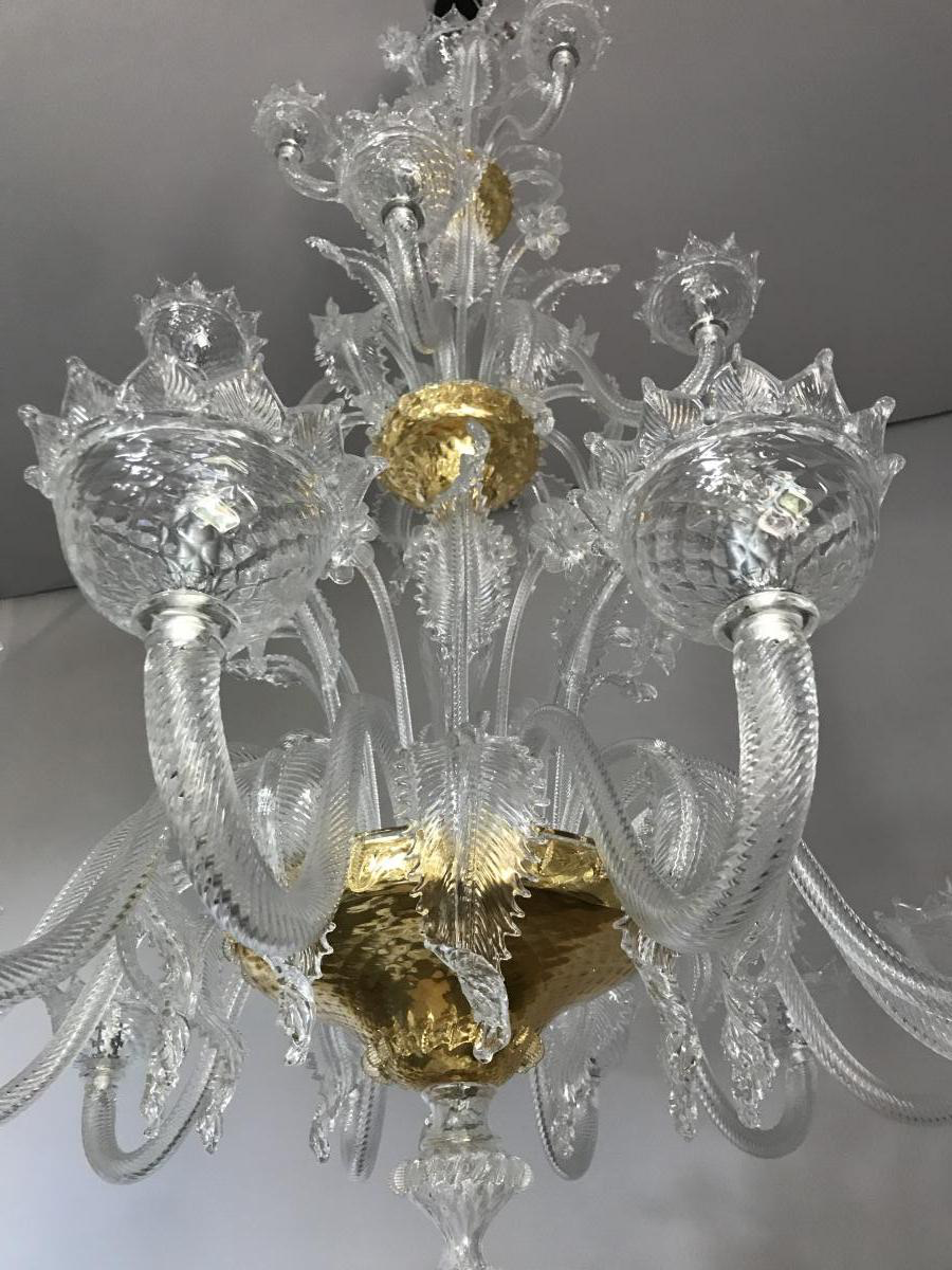 Chandelier Venetian Murano glass
