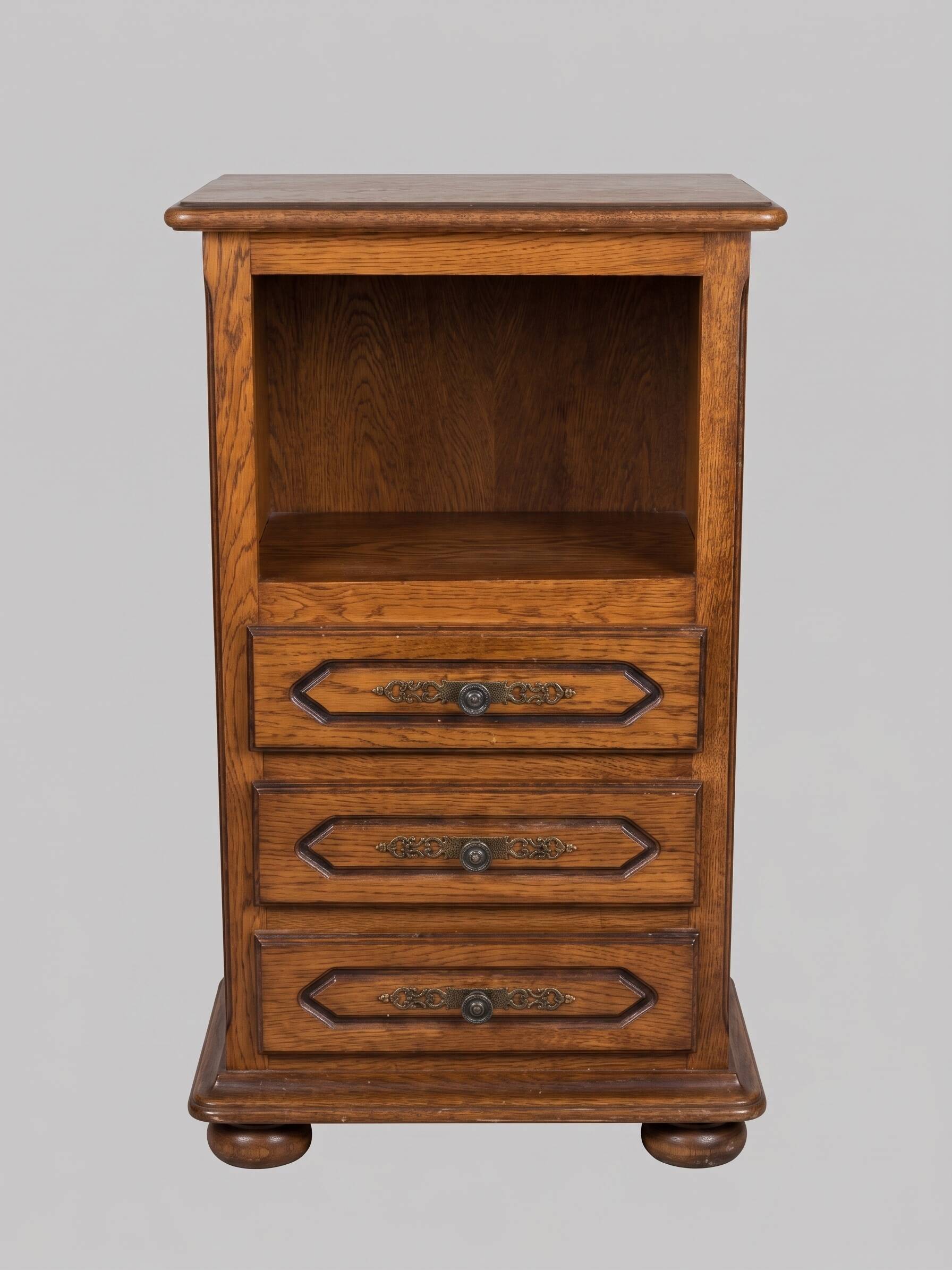 Chevet / table de chevet en chêne – style rustique