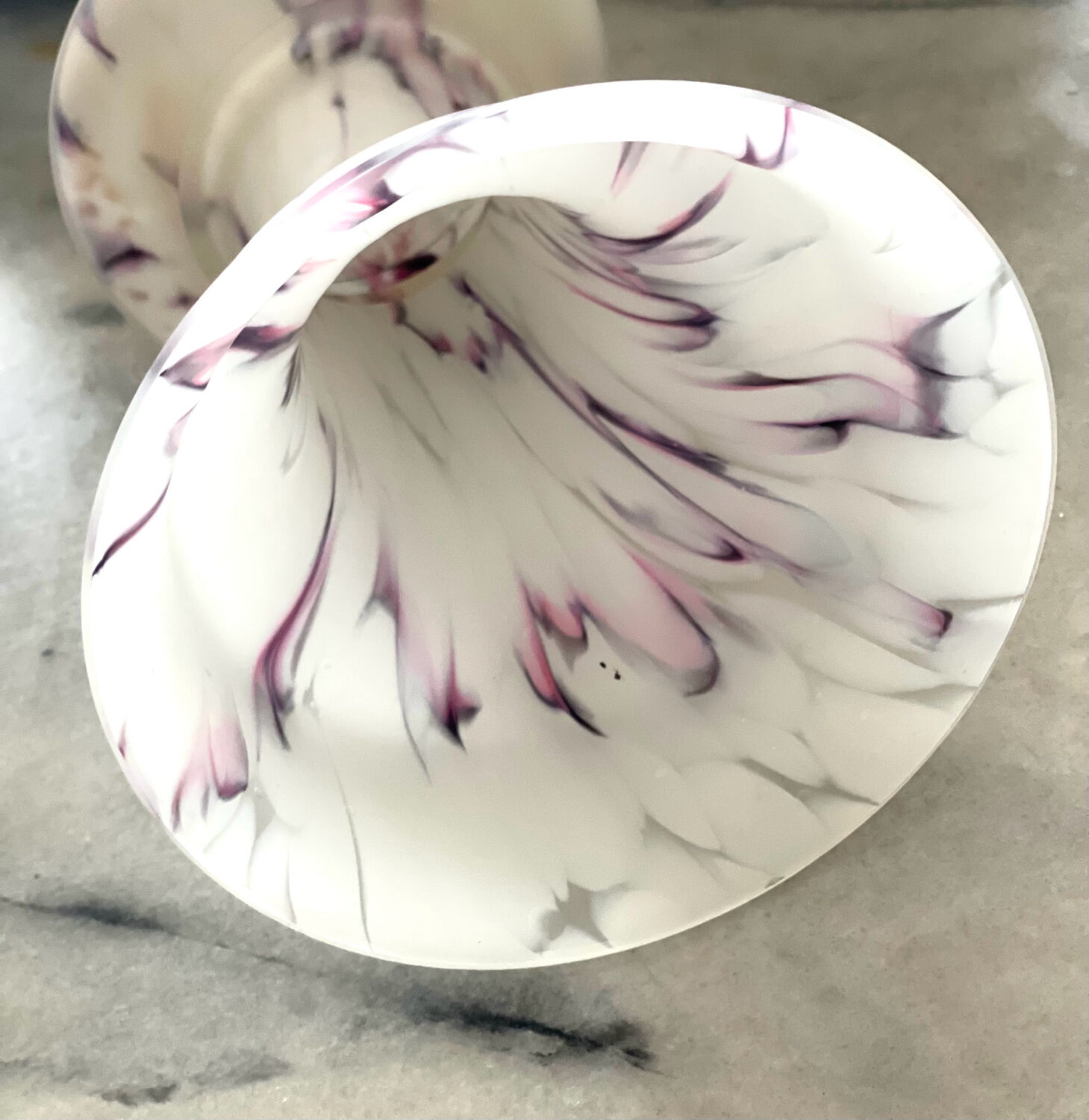 Vintage glass paste vase