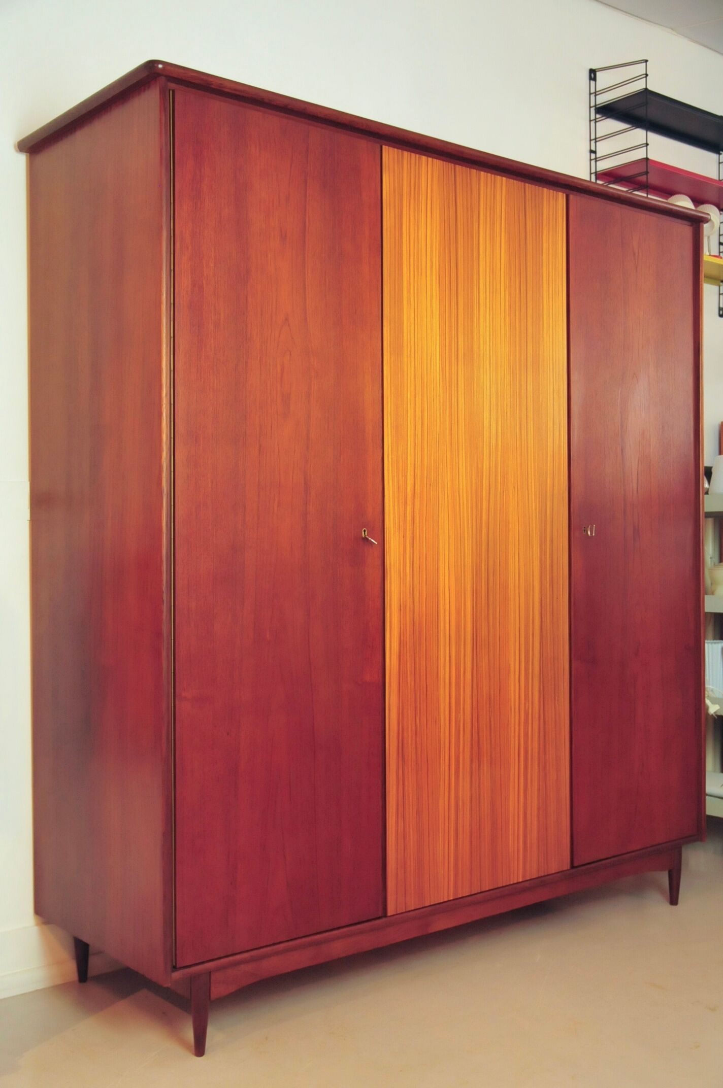 Vintage 3-door wardrobe