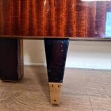 large vintage center bed from the 60s in mahogany