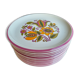 Plates Boch Belgium 'Bali' 70s Vintage