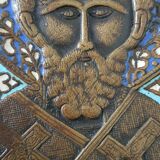 Russian bronze travel icon