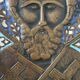 Russian bronze travel icon