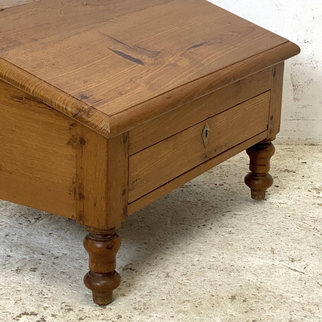 Vintage 1950s solid wood table writing desk