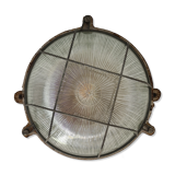 Cast iron porthole wall lamp by TH