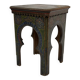 Antique hand-painted Moroccan Moorish Zouak side table