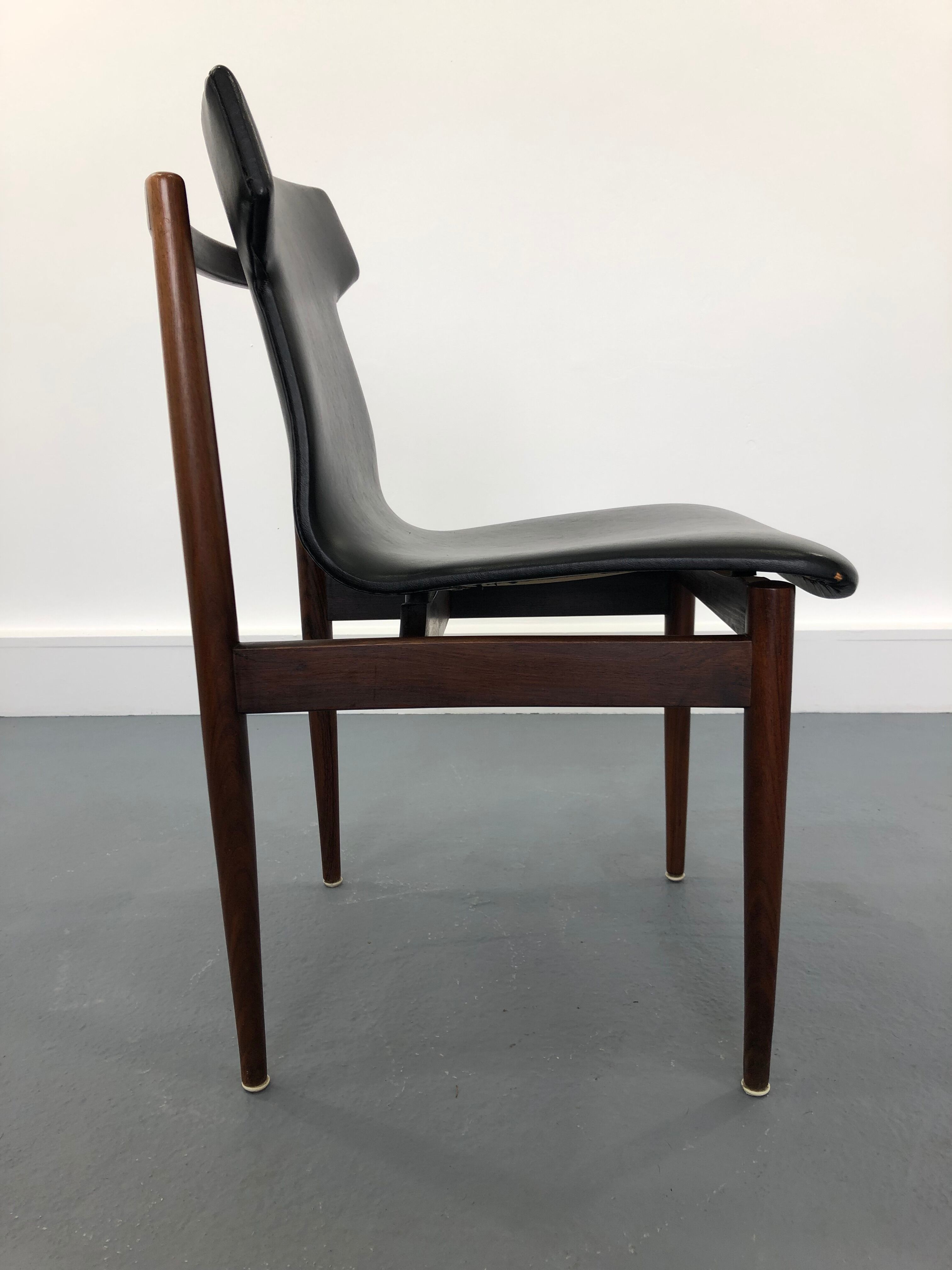 Rosewood Dining Chair by Inger Klingenberg for Fristho,  1960s,