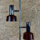 1960s 1970s Floor Lamp in Metal Space Age Design Mid Century