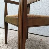Suite of four mulched table chairs