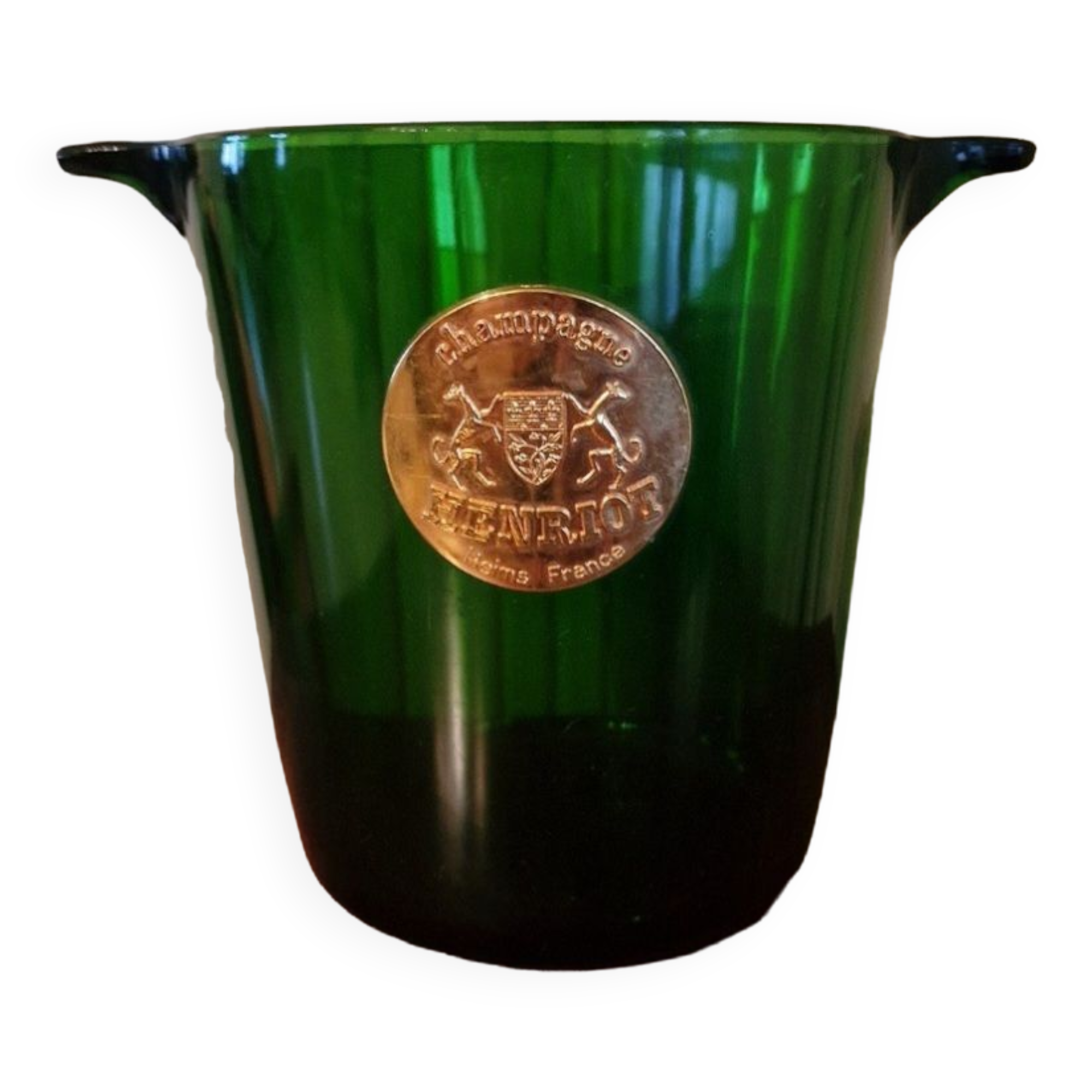 Vintage henriot glass champagne bucket