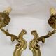 Wall light pair solid bronze Registered Model candle holder