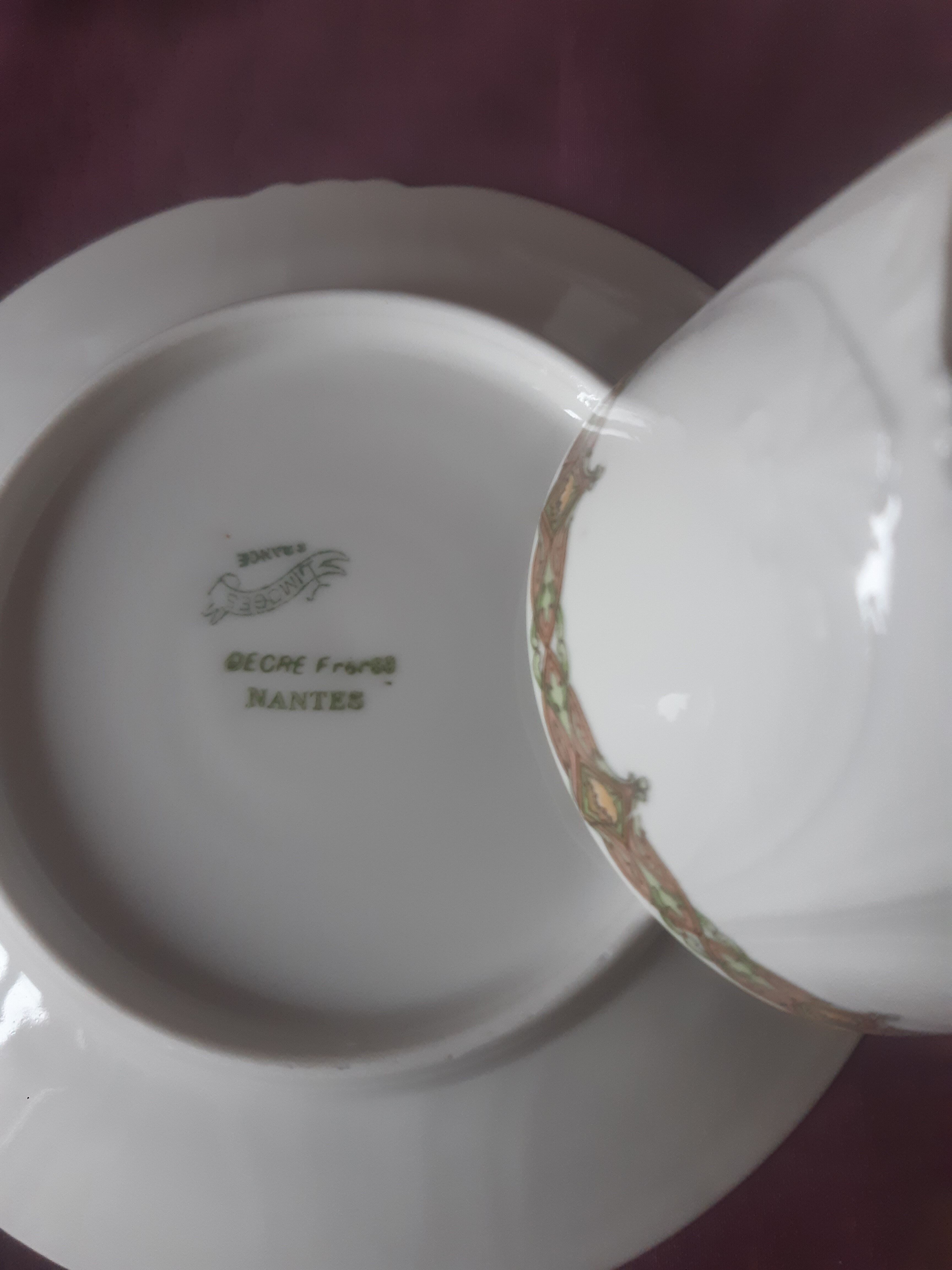 3 Limoges porcelain cups