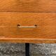 Bureau moderniste vintage en bois et métal