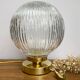Vintage glass globe table lamp